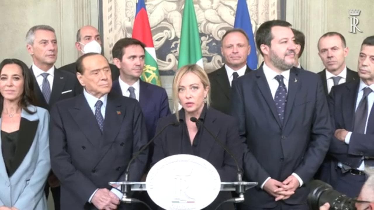 Consultazioni, Meloni: "Centrodestra ha indicato me come premier, governo nel minor tempo possibile"