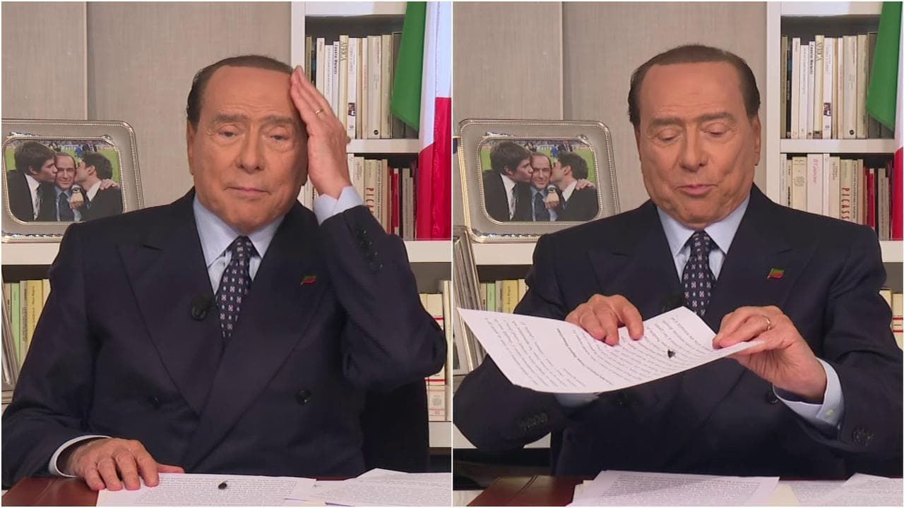 Il siparietto, Berlusconi uccide una mosca in diretta tv: "Sono ancora in gamba"