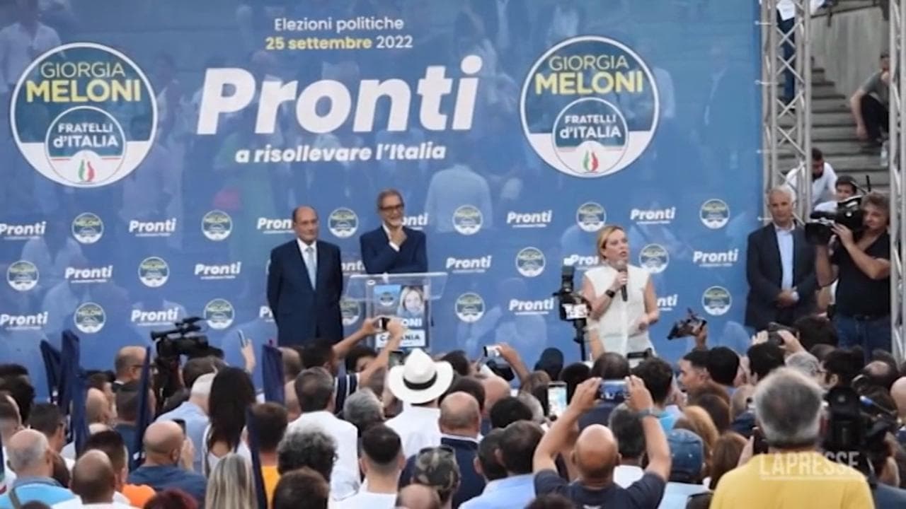 Elezioni: Meloni, gli artisti mi insultano perché se dicono come la pensano non li fanno lavorare