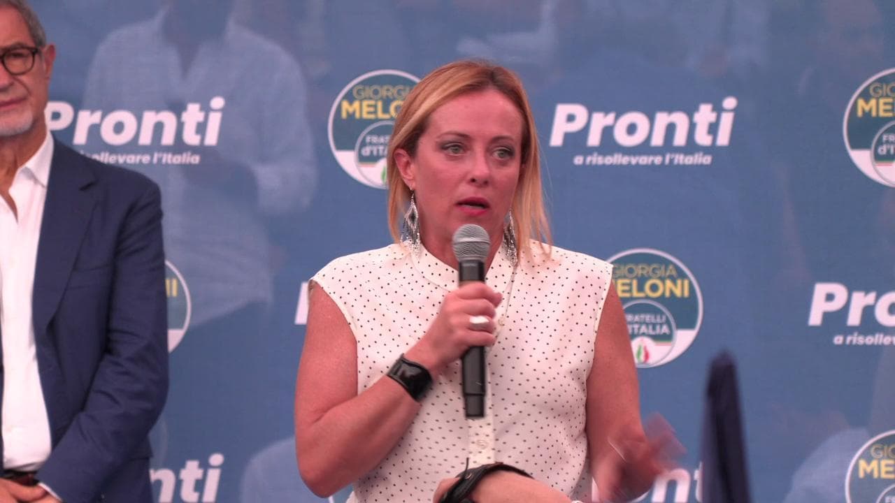 Elezioni, la campagna elettorale di Giorgia Meloni a Catania: "Blocco navale e accordo con autorità libiche"