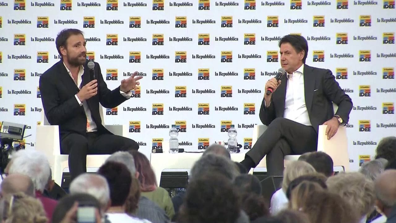RepIdee 2022, Stefano Cappellini con Giuseppe Conte