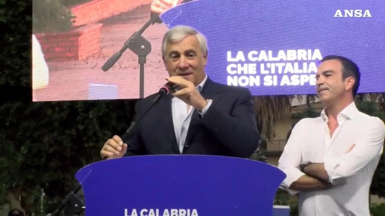 Calabria, Tajani: "Straordinario successo di Occhiuto, scelta vincente di Berlusconi"