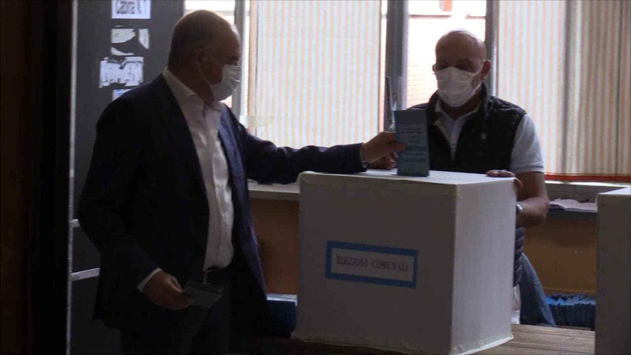 Roma, Michetti il primo candidato al seggio: "Buon voto a tutti, a prescindere da chi si voti"
