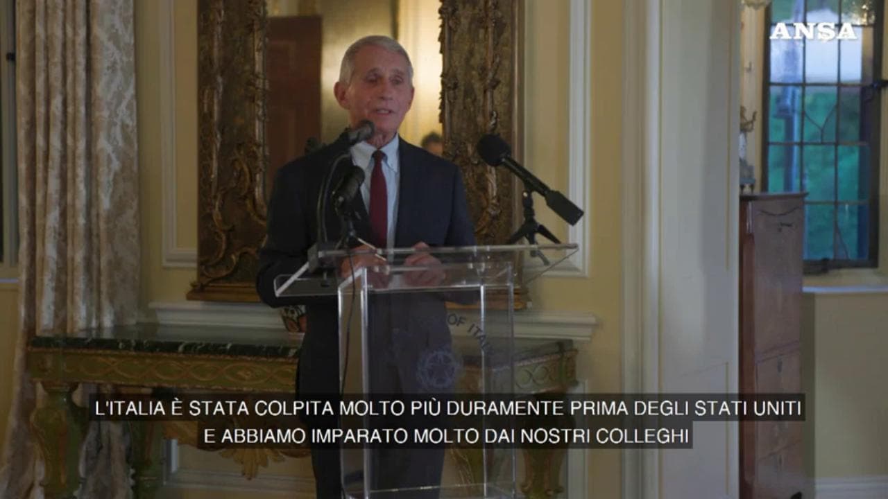 Covid, Fauci: "Italia all'avanguardia, nei vaccini è più avanti degli Usa"