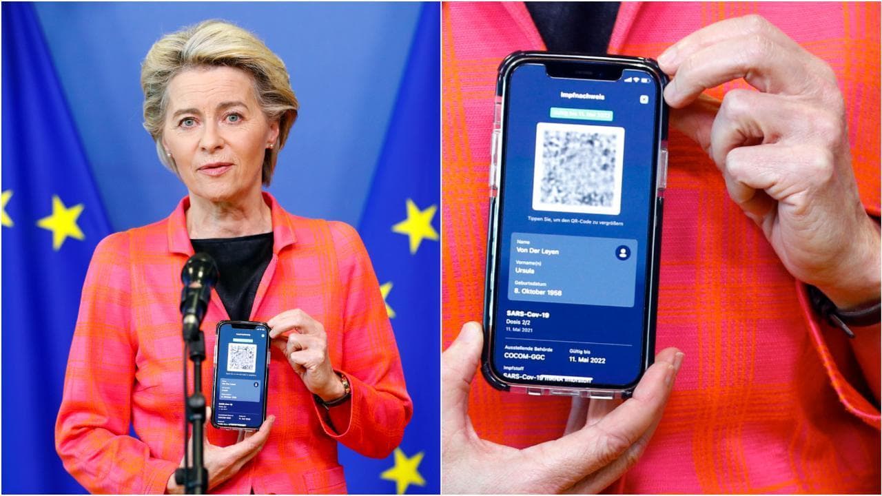 Covid, la presidente della Commissione Ue Von der Leyen: "Ecco il mio green pass digitale"