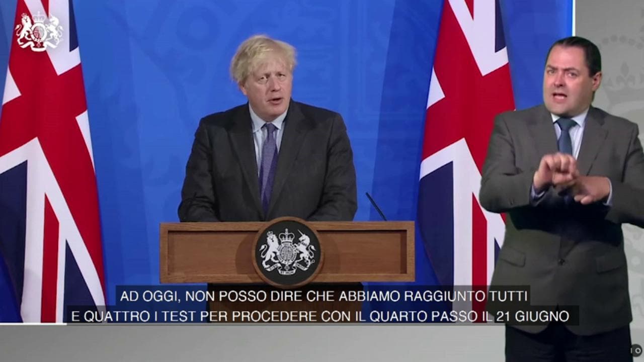 Coronavirus, Boris Johnson prolunga le ultime restrizioni in Gran Bretagna al 19 luglio