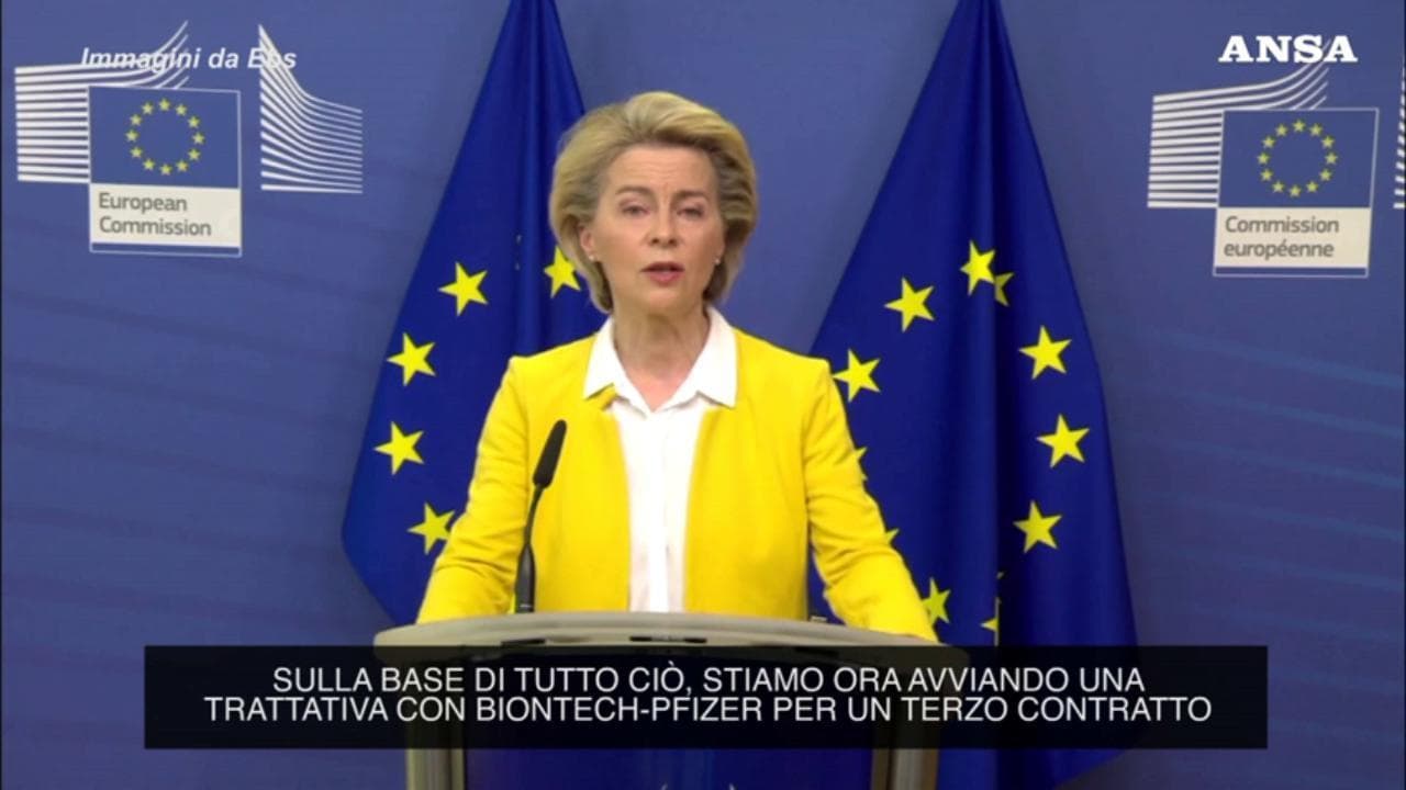 Vaccini, Ursula Von der Leyen: "Un nuovo contratto con Pfizer a breve"