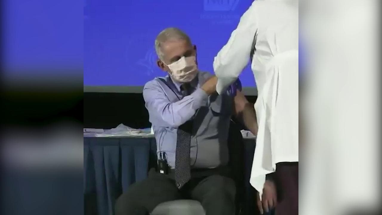 Covid Usa, l'immunologo Anthony Fauci si vaccina in diretta tv