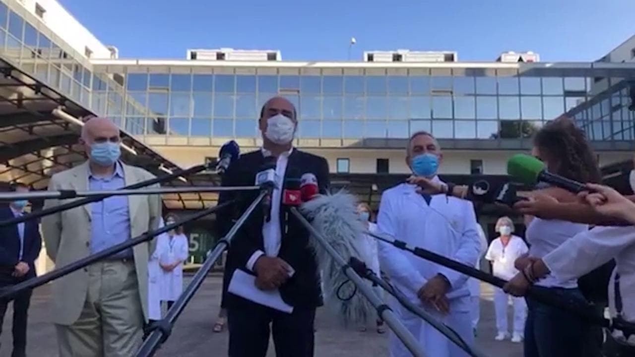 Coronavirus, al via test vaccino allo Spallanzani; l'appello di Zingaretti: "Servono comportamenti responsabili"