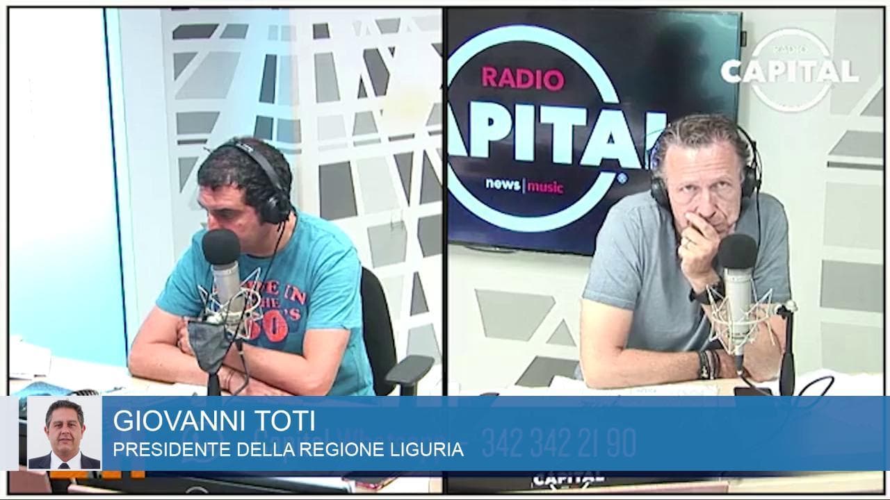 Ponte Morandi, Toti a Radio Capital: "Due anni di false promesse. Il governo sa chiedere giustizia solo in piazza"