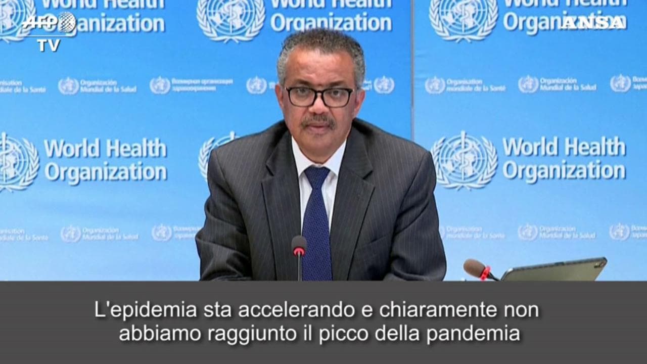 Coronavirus, Oms: "La pandemia sta accelerando, non abbiamo ancora raggiunto il picco"