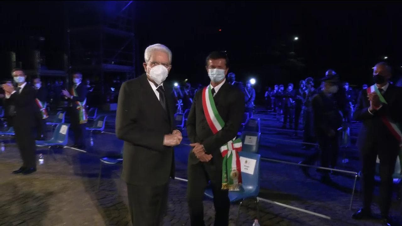 Mattarella a Bergamo, il saluto a Gori e ai sindaci della provincia