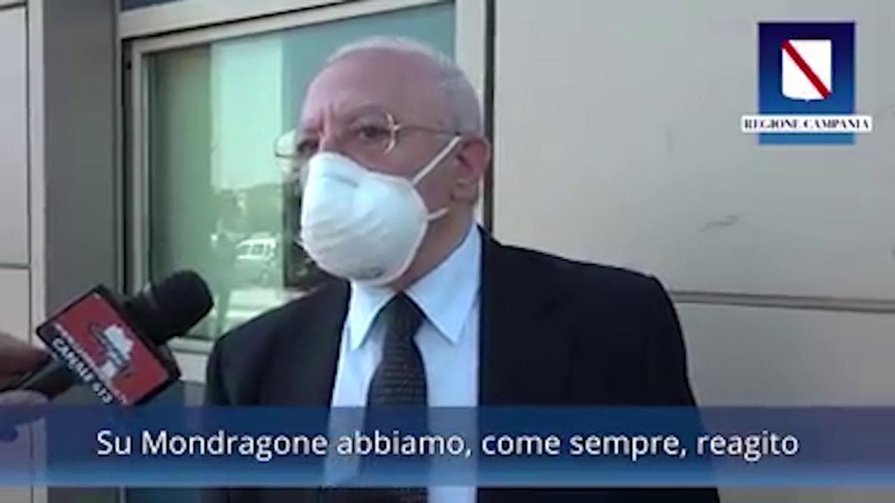 Coronavirus, De Luca: "A Mondragone abbiamo reagito in tempi immediati"