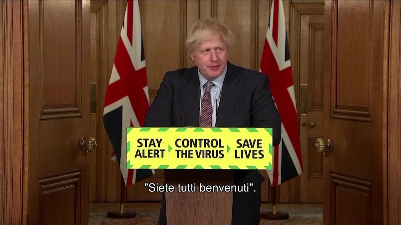Fase 3, Johnson agli italiani: "Come back: siete benvenuti in Gb, ma fate la quarantena"