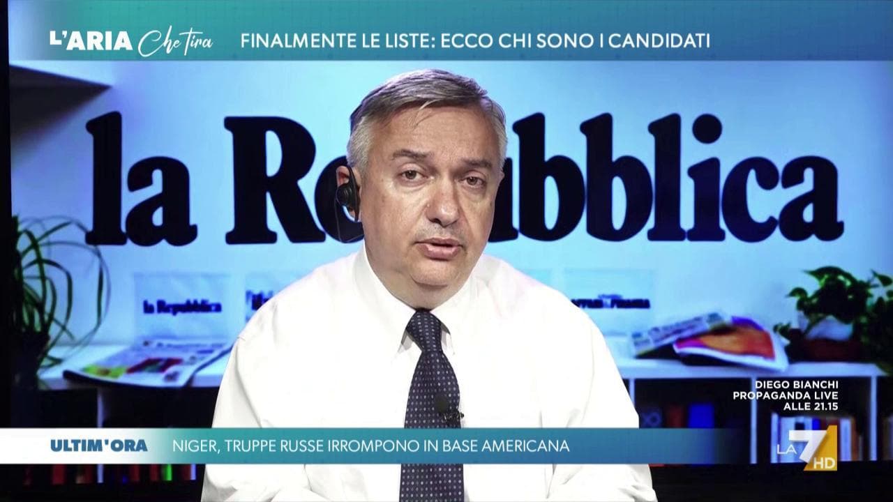 Maurizio Molinari: "In Niger è in atto un pericoloso cortocircuito tra Usa e Russia"