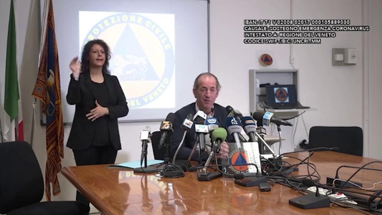 Coronavirus, Zaia: "Rispettate le regole o richiudiamo. Ai complottisti dico: pensate ai 1820 morti"