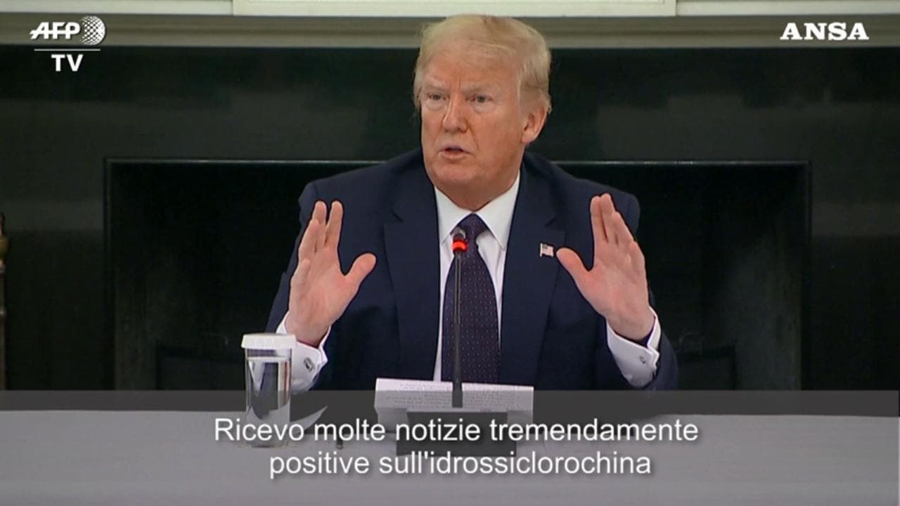 Coronavirus, Trump: "Contro il Covid prendo idrossiclorochina"