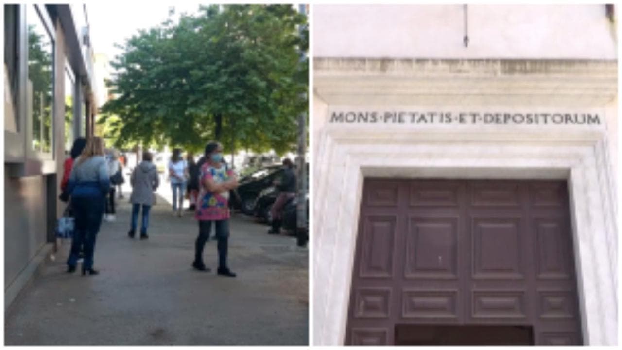 Coronavirus, in fila al Banco dei pegni di Roma: "Ho portato un bracciale d'oro, spero che basti per due settimane"