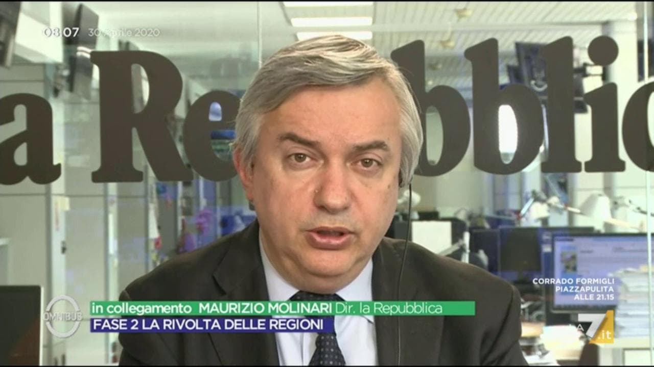 Coronavirus, Fase 2 - La rivolta delle Regioni. Molinari: "Il governo trova ostacoli da Nord a Sud"