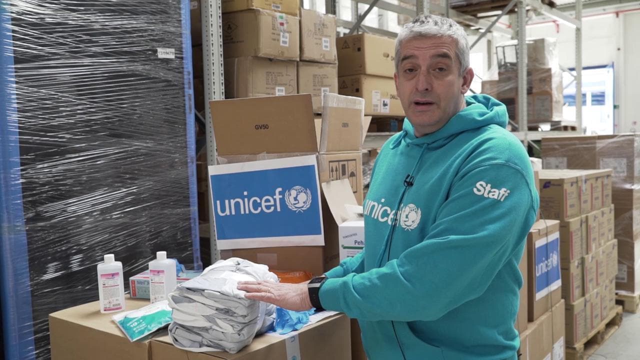 L'Unicef ai lettori di Repubblica e agli ascoltatori di Capital e Deejay: "Ecco il materiale sanitario acquistato grazie a voi"