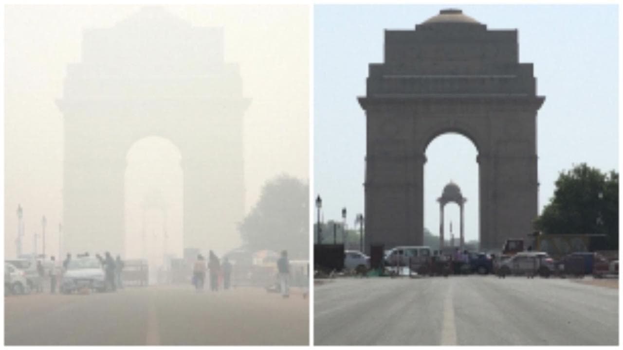 Coronavirus, dalla cappa di smog al cielo limpido: Nuova Delhi prima e dopo il lockdown