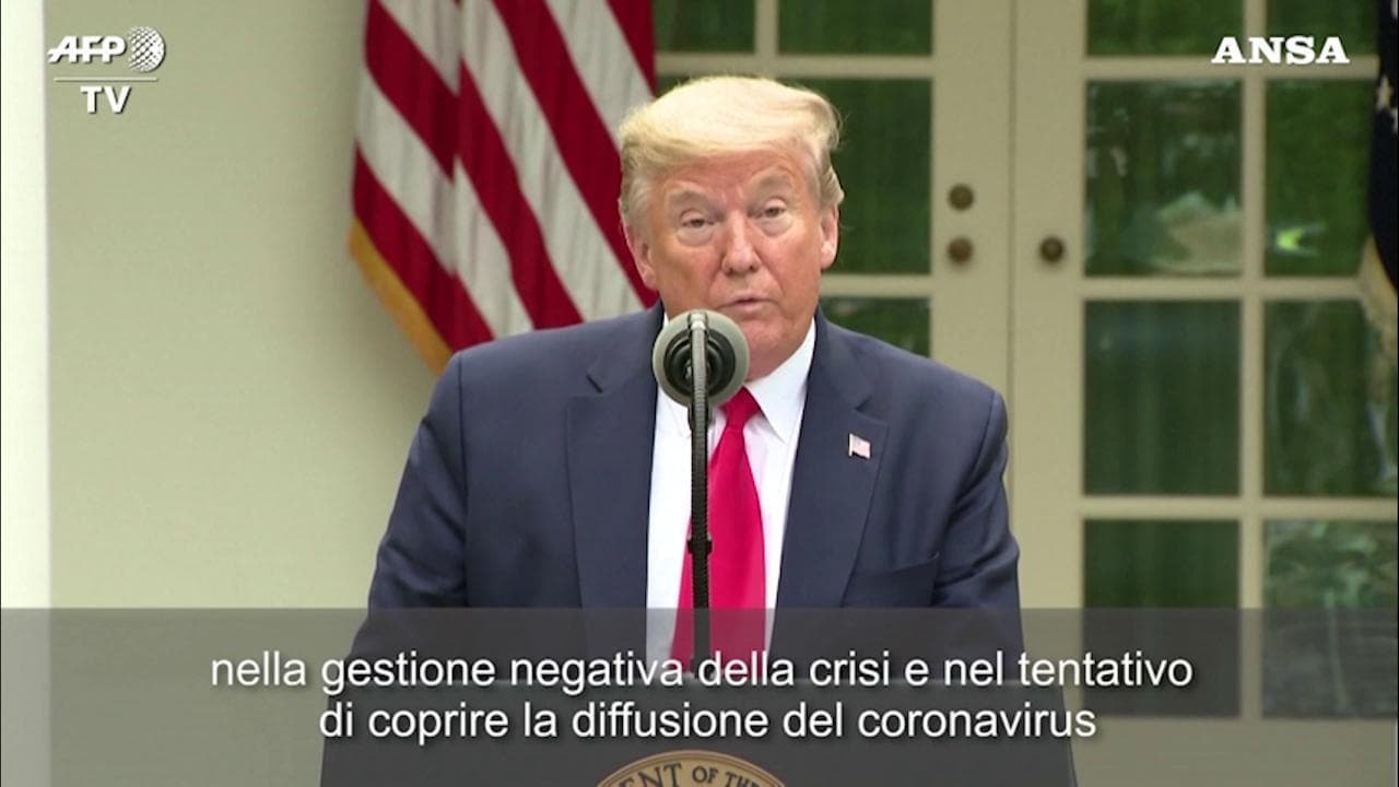 Coronavirus, Trump contro l'Oms: "L'organizzazione ha insabbiato la diffusione dell'epidemia"
