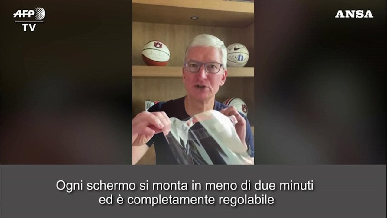 Coronavirus, Apple produce mascherine protettive, Cook: "Le spediremo dove c'è più bisogno"