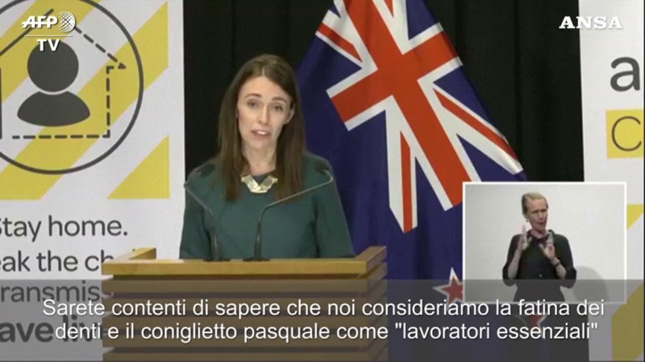 Coronavirus Nuova Zelanda, la premier ai bambini: "Il coniglietto pasquale e la fatina dei denti sono lavoratori essenziali"