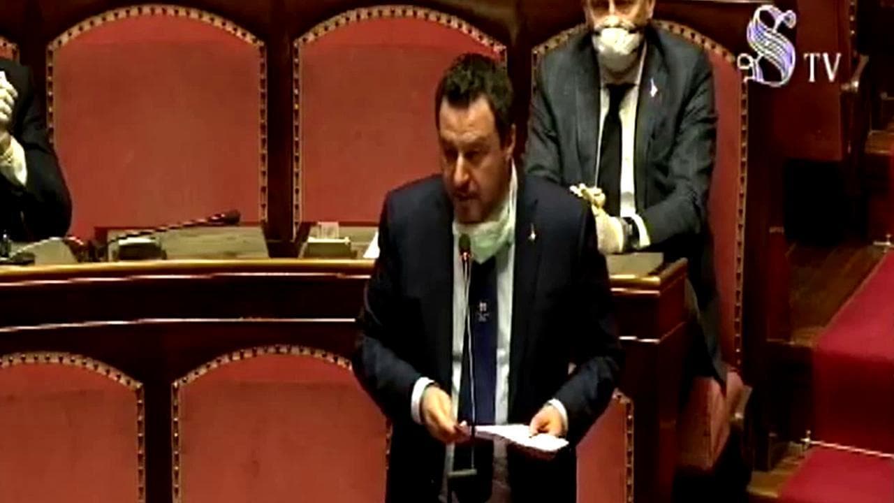 Coronavirus, Salvini: "Grazie a Draghi, ci serve il suo aiuto. Sono felice di quello che potrà nascere da sua intervista a FT"