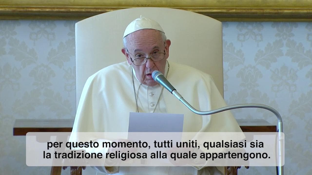 Coronavirus, la preghiera di Papa Francesco per la fine della pandemia