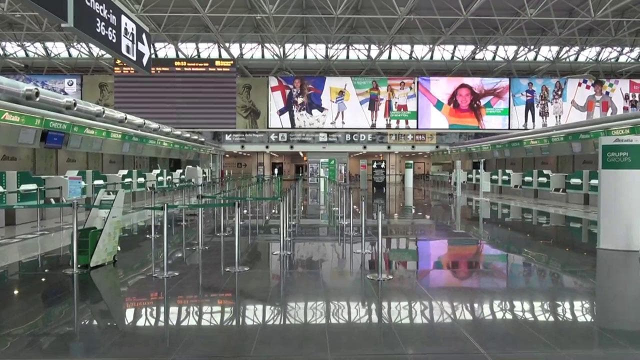 Coronavirus, chiude il Terminal 1 dell'aeroporto di Fiumicino: il silenzio è assordante