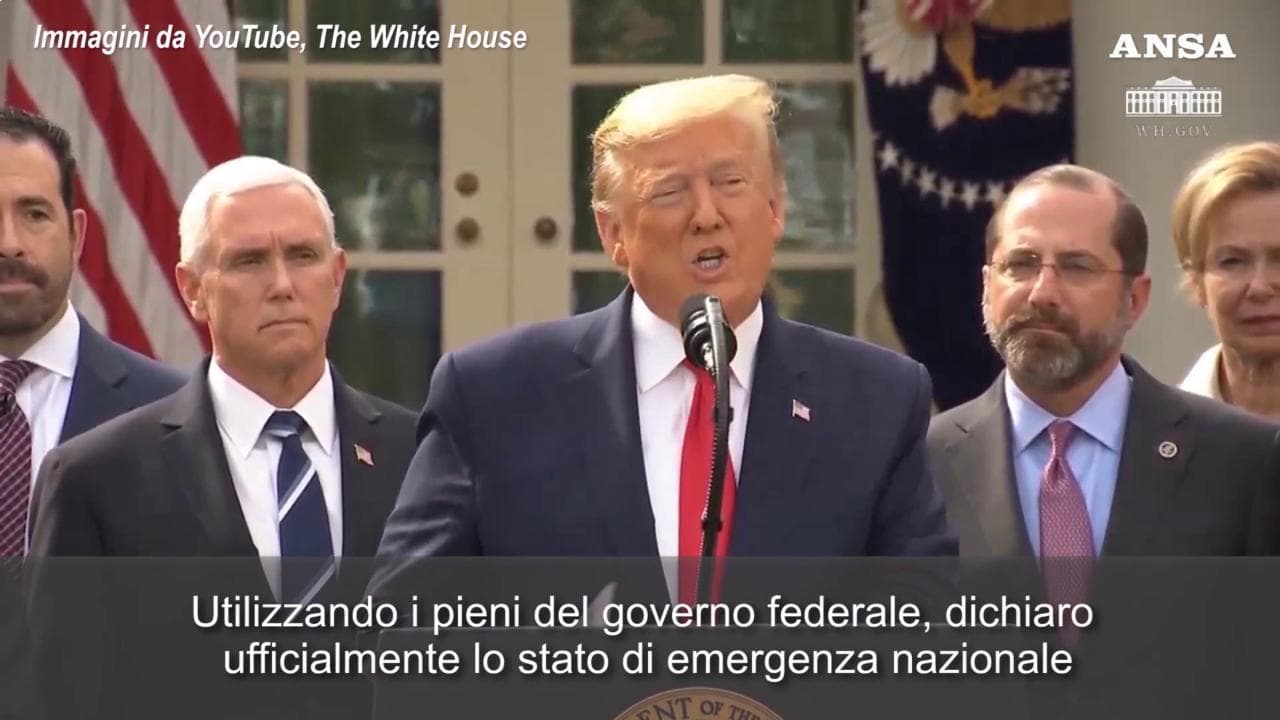 Coronavirus, l'annuncio di Trump: "E' emergenza nazionale, pronti 50 miliardi di dollari"