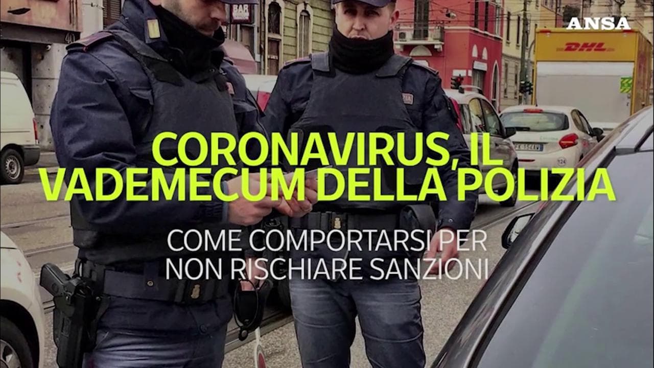 Coronavirus, il vademecum della polizia: le regole da rispettare per non subire sanzioni