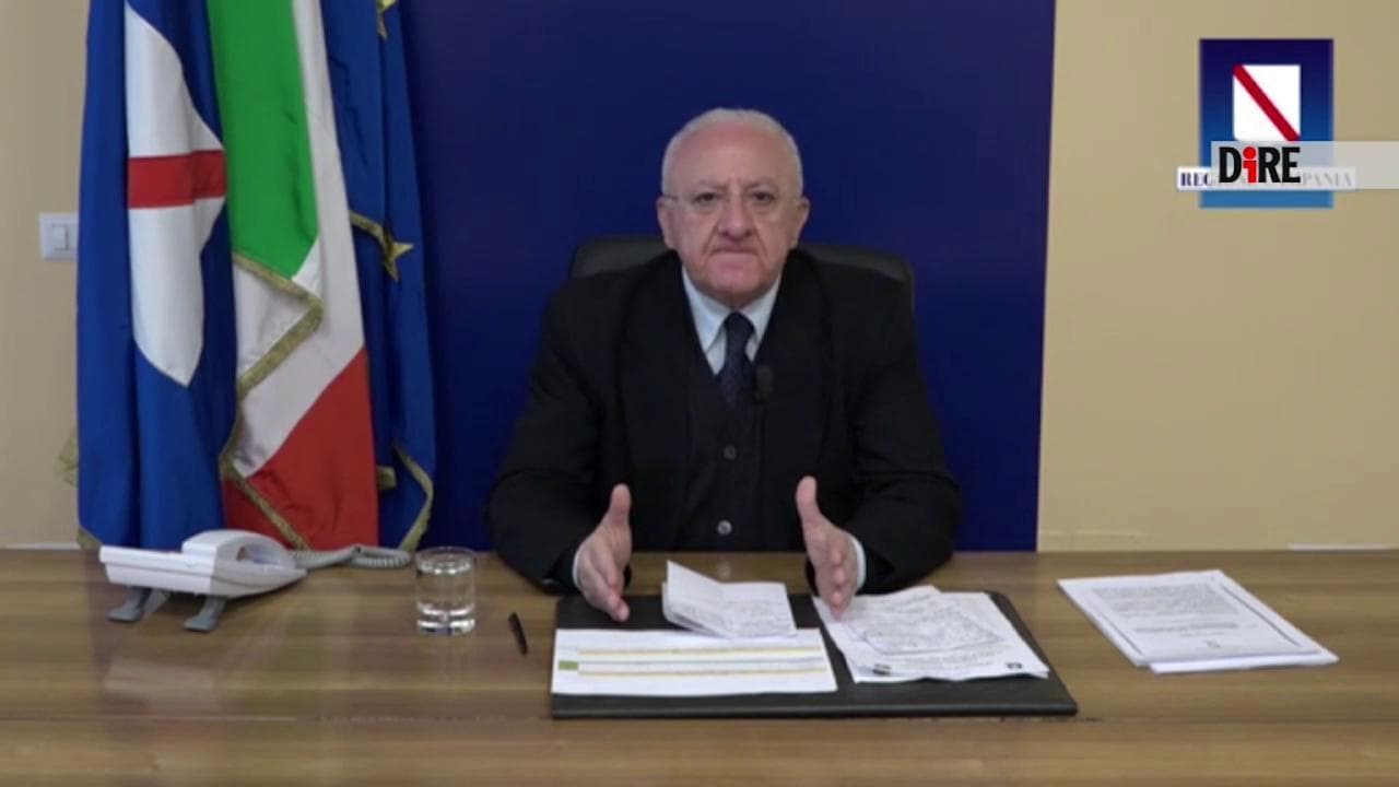 Coronavirus, De Luca: "Chi è arrivato nella notte dal Nord deve andare in isolamento"