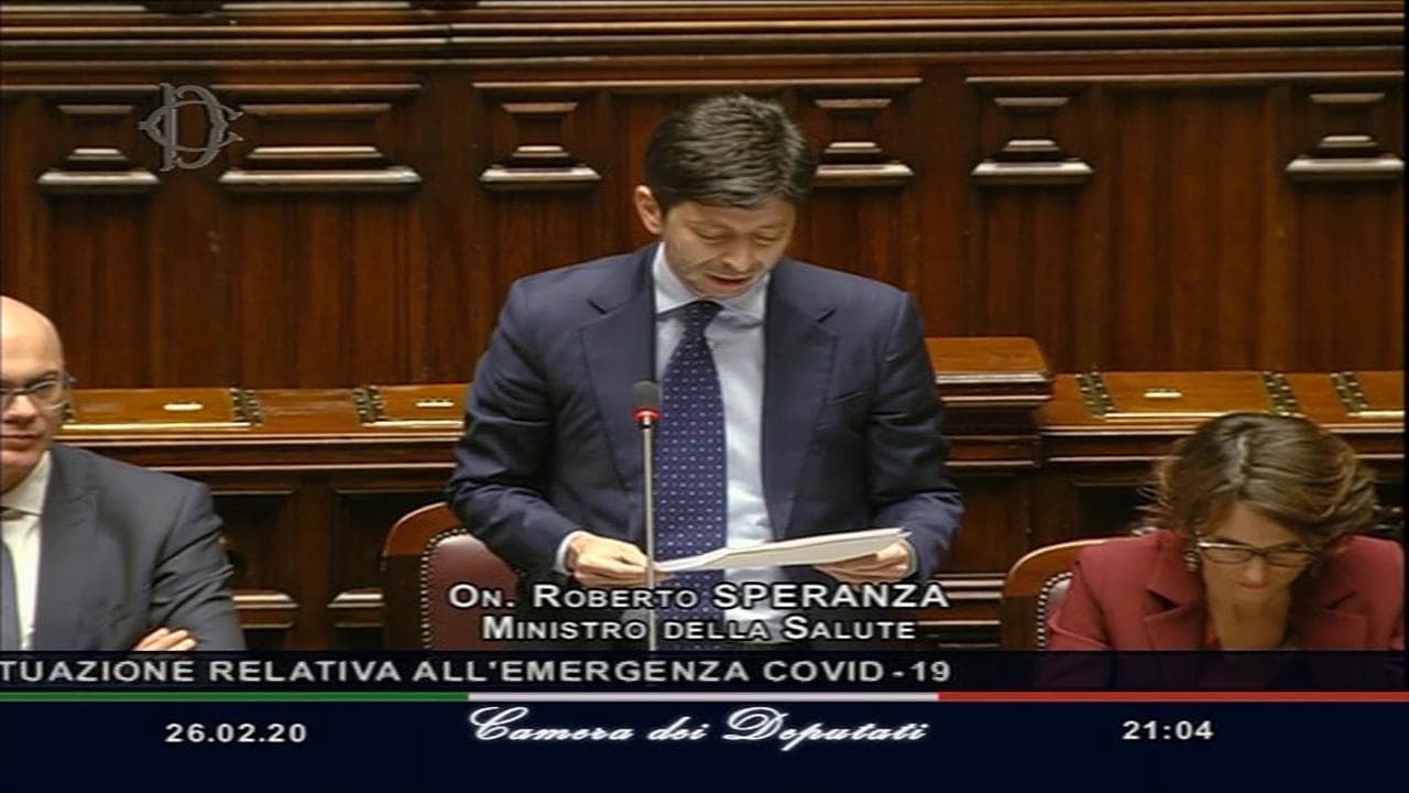 Coronavirus, l'informativa del ministro della Salute Speranza: "L'Italia è più forte del virus" - Integrale