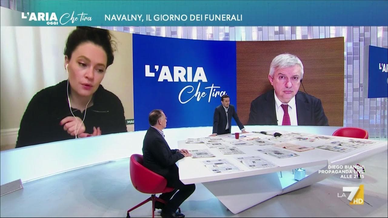 Maurizio Molinari: "Chi è andato ai funerali di Navalny testimonia di non avere paura di Putin"