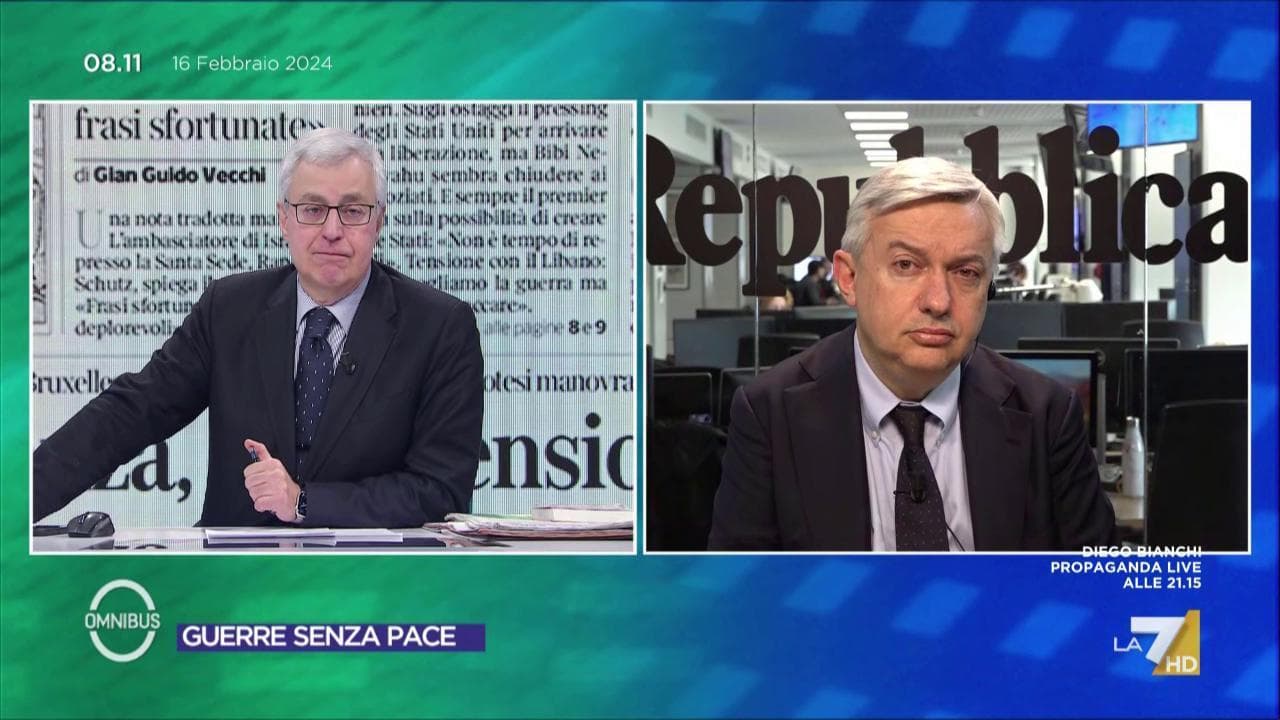 Maurizio Molinari: "In Medio Oriente c'è il tentativo di arrivare a una tregua entro il 10 marzo"