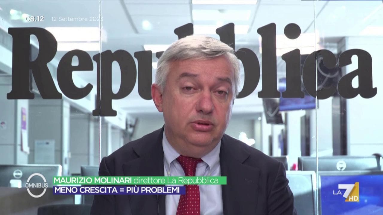 Maurizio Molinari: "Il ritardo del governo sul Pnrr non giova alla crescita"