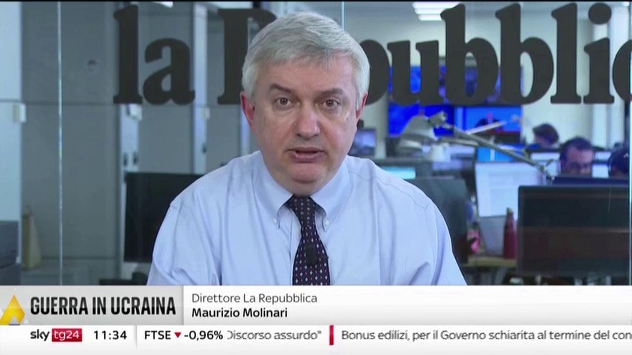 Maurizio Molinari: "Putin conferma la volontà di guerra ma ammette difficoltà militari"