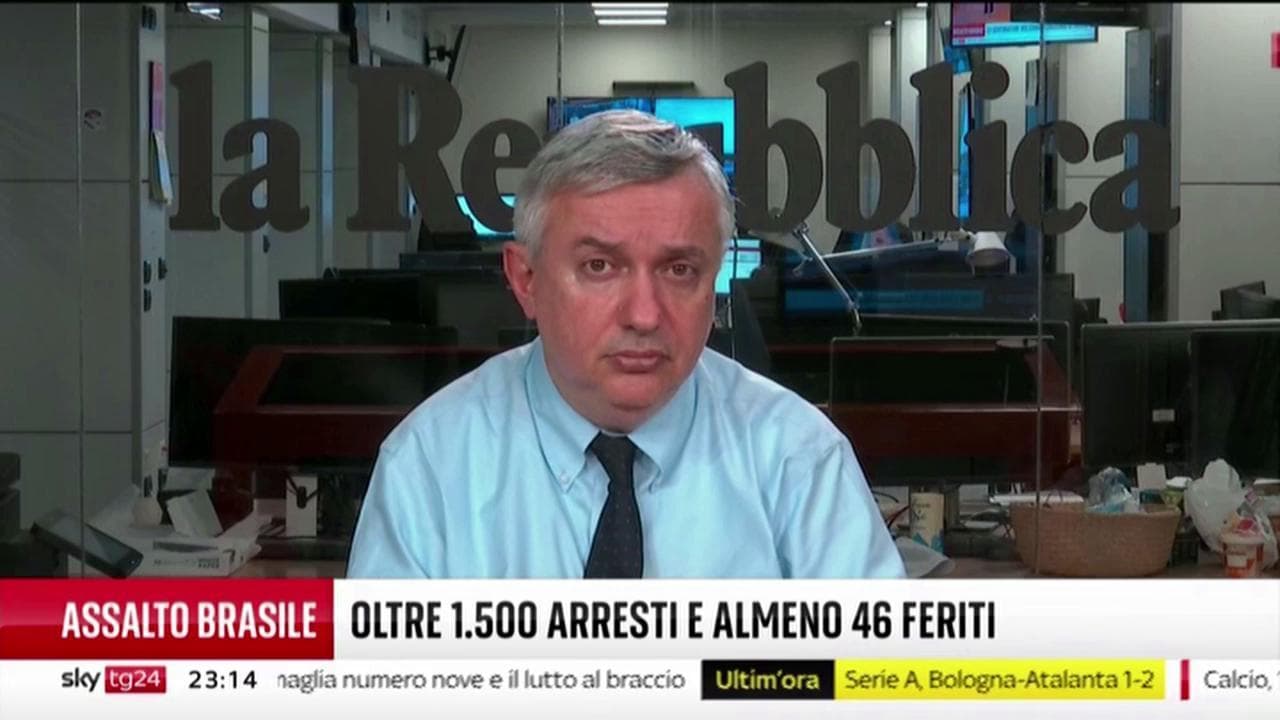 Maurizio Molinari: "Resta il dubbio se Bolsonaro e Trump hanno discusso in anticipo dell'assalto avvenuto a Brasilia"