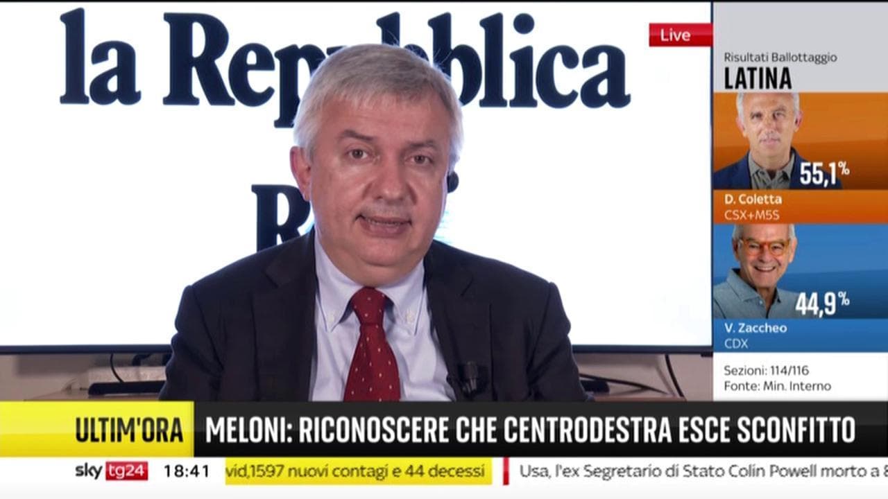 Amministrative, Molinari: "La destra ha perso perché non ha capito come la pandemia ha cambiato il Paese"
