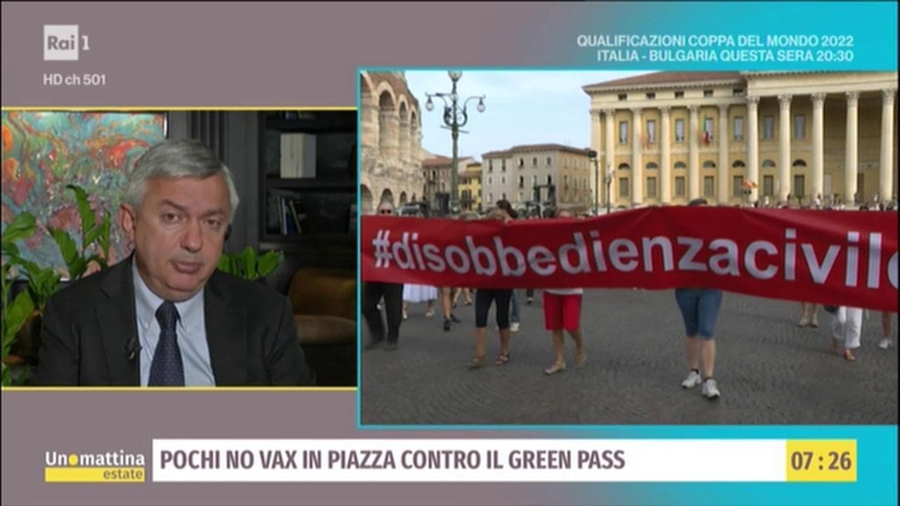 Molinari: "Il flop dei no vax dimostra che i violenti sono assai pochi, la maggioranza sono singoli con dubbi medici"