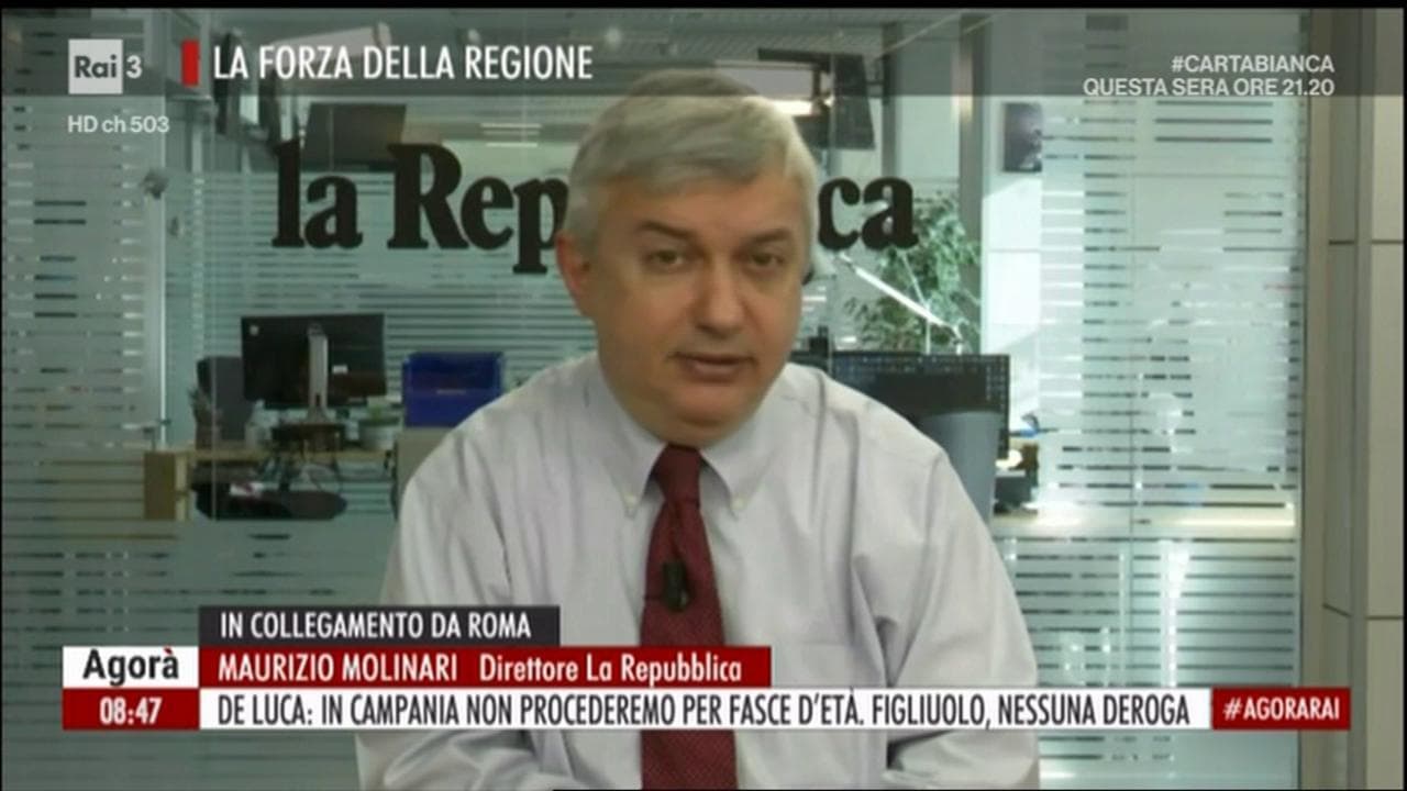 Vaccini, Molinari: "Nella sfida al virus molti cittadini assai più consapevoli dei presidenti regionali"