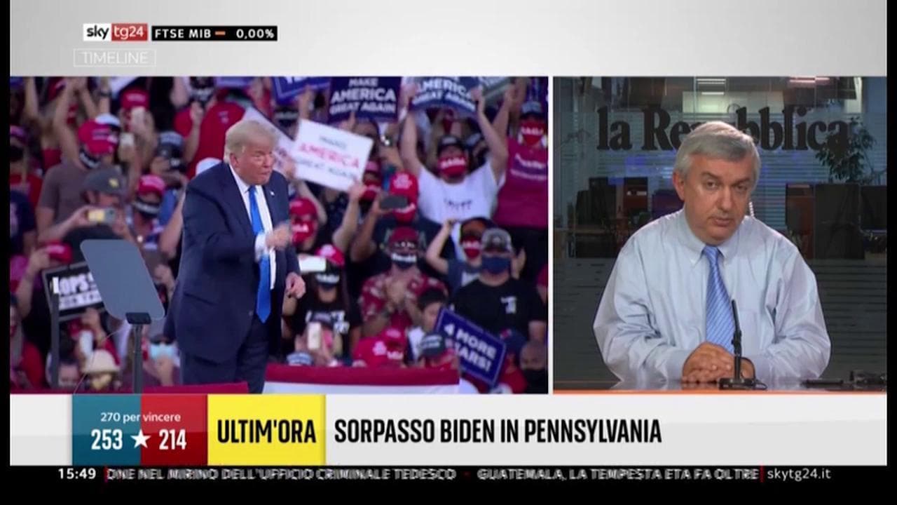 Usa 2020, Molinari: "Offensiva legale senza precedenti. Trump vuole evitare che Biden proclami la vittoria"