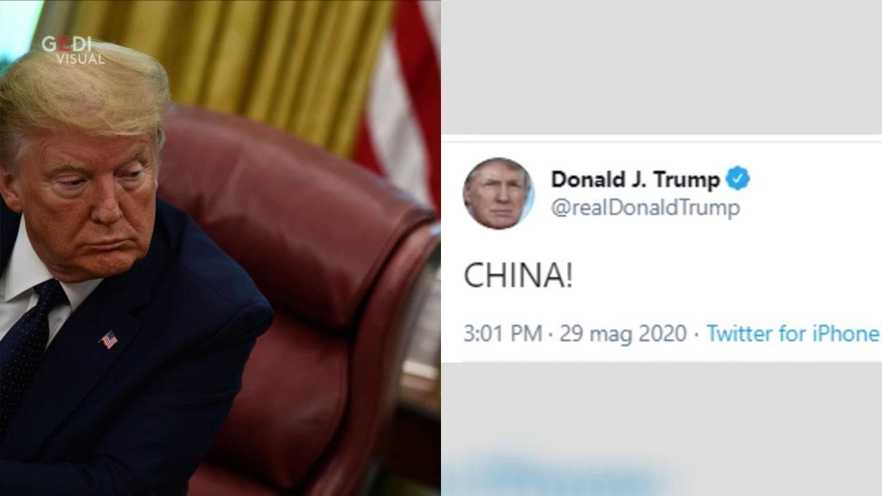 Scrive "CHINA!" su Twitter, il post di Trump ha mille interpretazioni divertenti