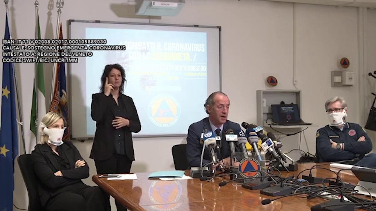 Coronavirus, Zaia attacca De Luca: "Come si fa a fare confronti? Chi non fa tamponi non ha numero dei contagi"