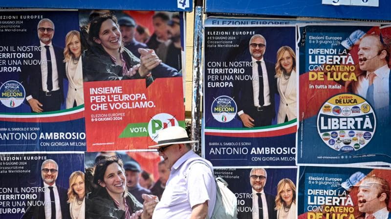 Manifesti elettorali per il voto alle Euopee
