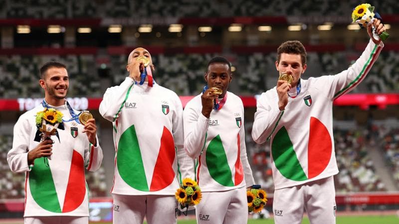 La 4x100 d'oro a Tokyo 2020
