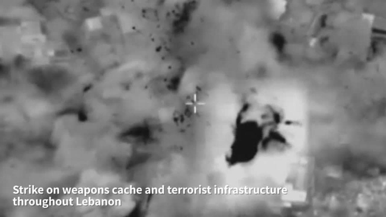 Israele, Idf pubblica video di attacchi nella notte: "Colpiti obiettivi terroristici Hezbollah in Libano"