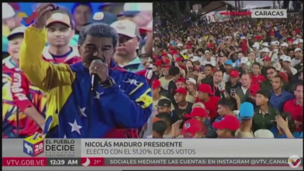 L'urlo di Maduro: "Sono il presidente rieletto, esigo rispetto per la sovranità del Venezuela"